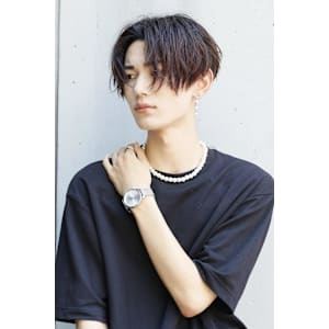 前下がりセンターパート