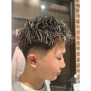 ショートフェードスタイル×メッシュ