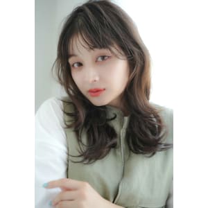 顔まわりレイヤー×シルキーベージュ