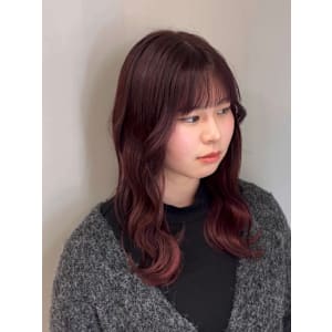 ブリーチ無しチェリーレッド