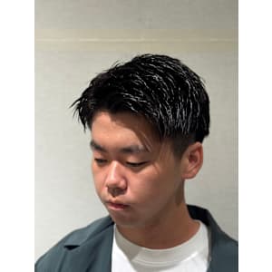 ツーブロックショート