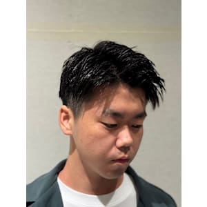 ツーブロックショート