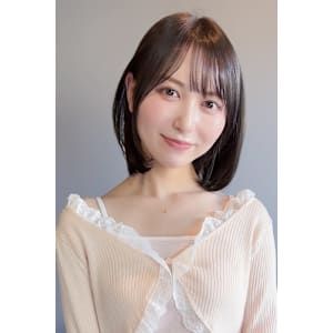 丸みボブ×マロンベージュ