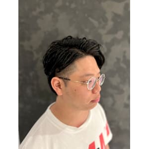 ツーブロックショート