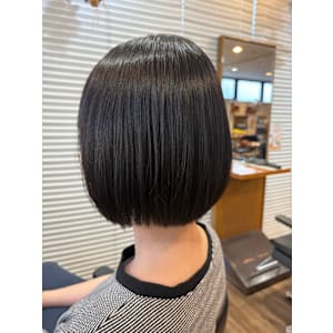 〈江戸桃海〉縮毛矯正/ストレートパーマ/ミニボブ/ボブ