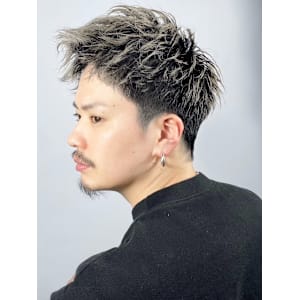 シルバー×メンズショート