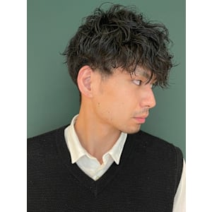 大人男性◎ツーブロックマッシュショートスタイル