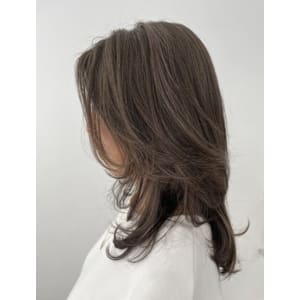 極細ハイライト/柔らかグレージュ