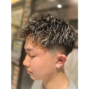 ショートフェードスタイル×メッシュ