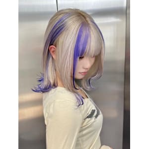 セクションカラー　デザインカラー　ハイトーン　表参道/原宿 - Null 表参道本店 デザインカラー/ダブルカラー【ヌル】掲載中