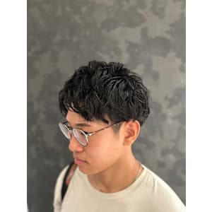 ツーブロックショート