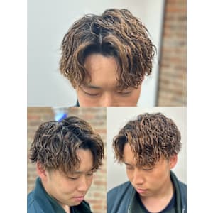 ツイスパ×センターパート