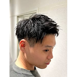 ツーブロックアップバング