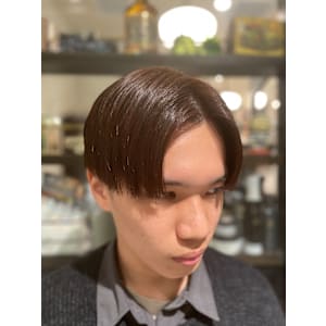 マッシュヘア×ダークブラウン - ヒロ銀座BARBER SHOP 秋葉原店【ヒロギンザバーバーショップ アキハバラテン】掲載中