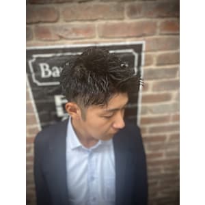 ツーブロピンパーマ