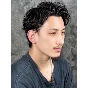 かきあげナチュラルパーマ - HIRO GINZA BARBER SHOP 川崎【ヒロギンザ バーバーショップ カワサキ】掲載中