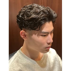 フェードスタイル×ビジネスパーマ