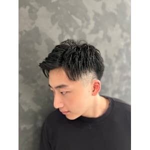 ツーブロックショート