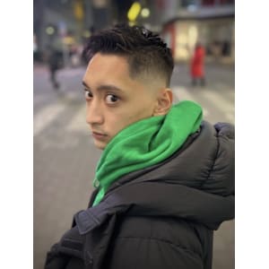 ソフトモヒカンフェード×梅田