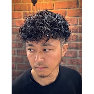 無造作風パーマスタイル