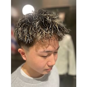 ショートフェードスタイル×メッシュ