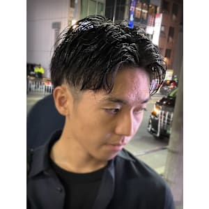 ビジネスパーマ×ツーブロック