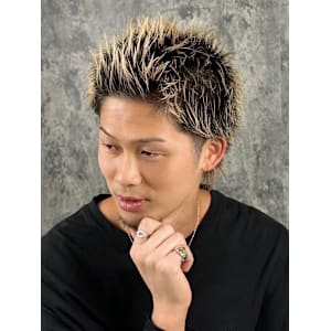 ツーブロスパイキーショート