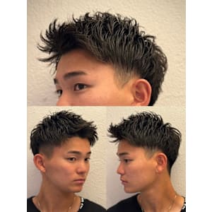 アップバング×ショートスタイル