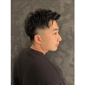 ツーブロックショート