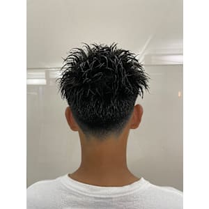 スパイキーショート×フェードカット