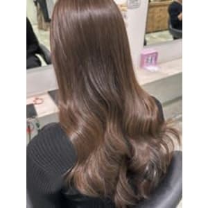 韓国風/髪質改善カラー/艶/ラベンダーブラウン
