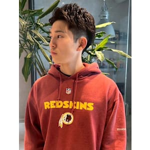 黒髪ショート ナチュラルパーマ ツーブロック アップバング