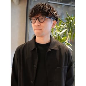 ツーブロックマッシュ ツイストスパイラルパーマ 刈り上げ