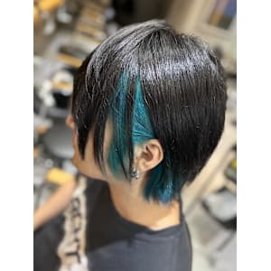 インナーカラーシアン/ブルーカラー