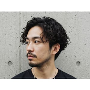 メンズパーマ/スペインカール/ツーブロック