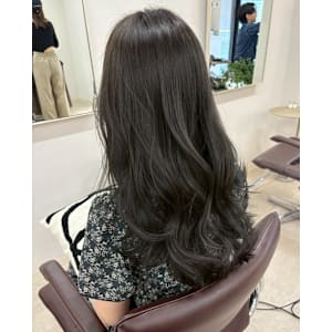 大人可愛い韓国ゆる巻きダークグレージュ/大通駅個室サロン