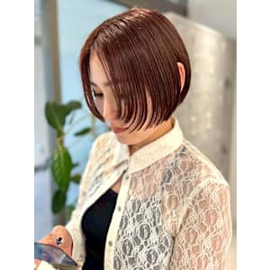 【hishida】前下がりボブ/カシスブラン/ミニボブ