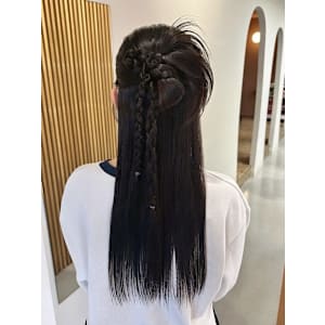 【nanaka】ハーフカチモリ/カチモリ/ハーフアップ