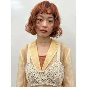 e.dit tokyo  ボブスタイル　オレンジブラウン