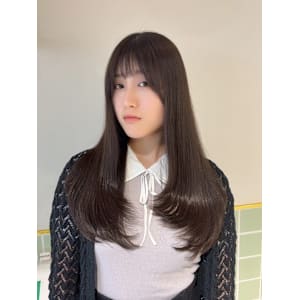 レイヤーカット×酸熱トリートメント/髪質改善トリートメント