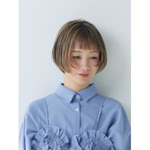 大人ミニボブ ベージュハイライト【FIRST】鈴木幸子