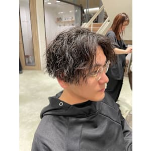 大人ミディ×無造作パーマ【三軒茶屋】