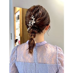 【nanaka】編みおろし/ミディアムアレンジ/ヘアセット