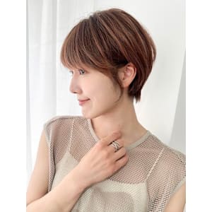 ミニウルフレイヤーカット顔周り前髪韓国ショートボブ/原宿