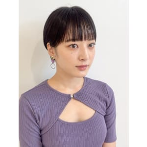 ミニウルフレイヤーカット顔周り前髪韓国ショートボブ/原宿