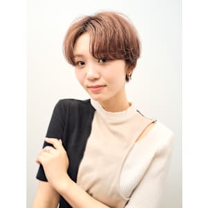 ミニウルフレイヤーカット顔周り前髪韓国ショートボブ/原宿