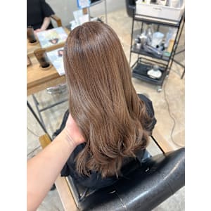 超高濃度水素ケアカラー/髪質改善/ミルキーベージュ/レイヤー