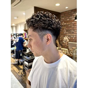 【大村指名】メンズカット刈り上げシャドウパーマヘッドスパ