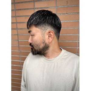 【大村指名】メンズカット刈り上げフェードクロップ