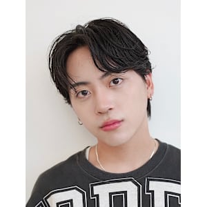 ダウンパーマ/ニュアンスパーマ/韓国風/ダークアッシュ/